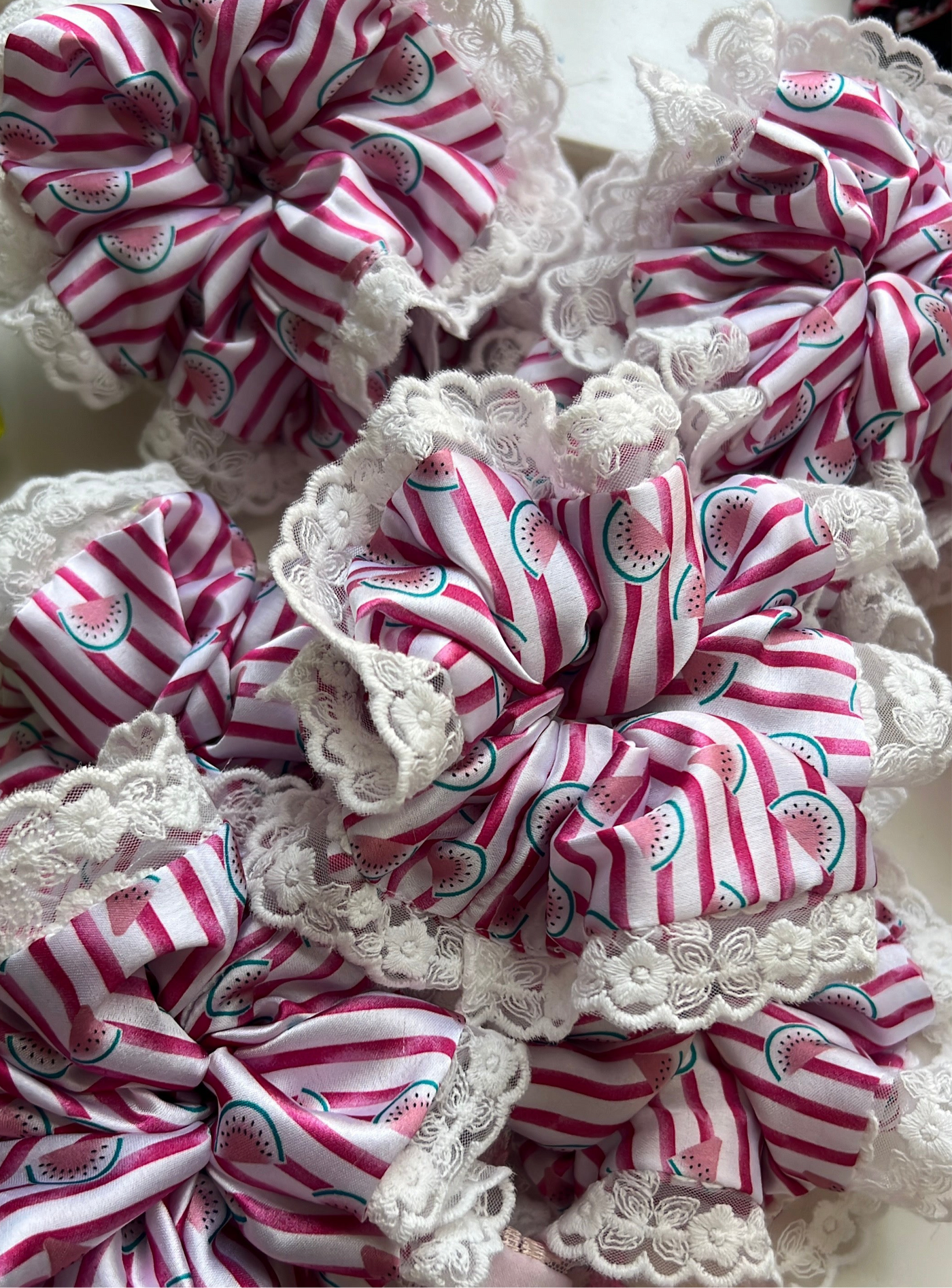 Melon Luxe Scrunchie