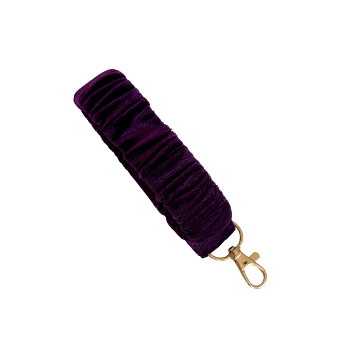 Aubergine velvet scrunchlet