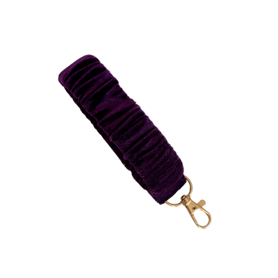 Aubergine velvet scrunchlet