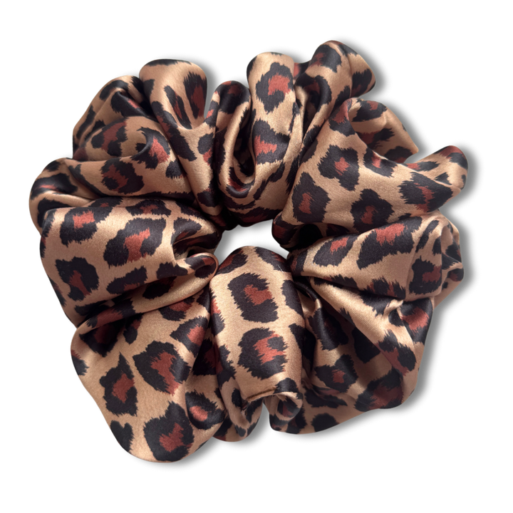 Spring Leopard Scrunchie
