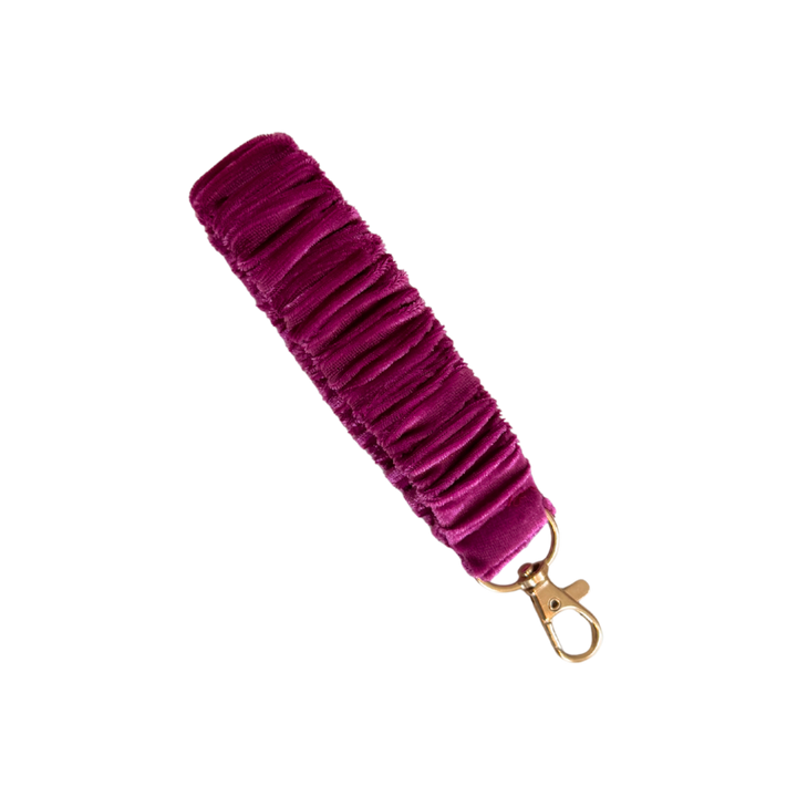 Raspberry velvet scrunchlet