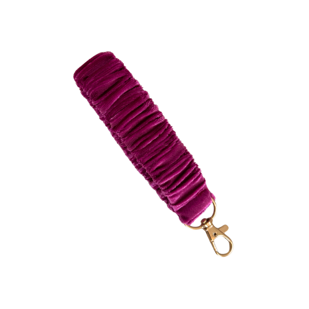 Raspberry velvet scrunchlet