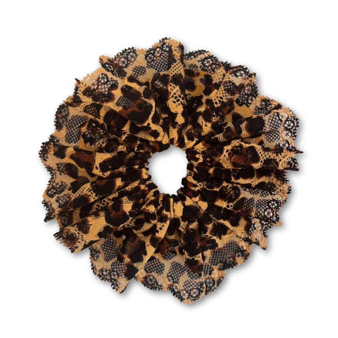 NEW - Leopard Lace Scrunchie