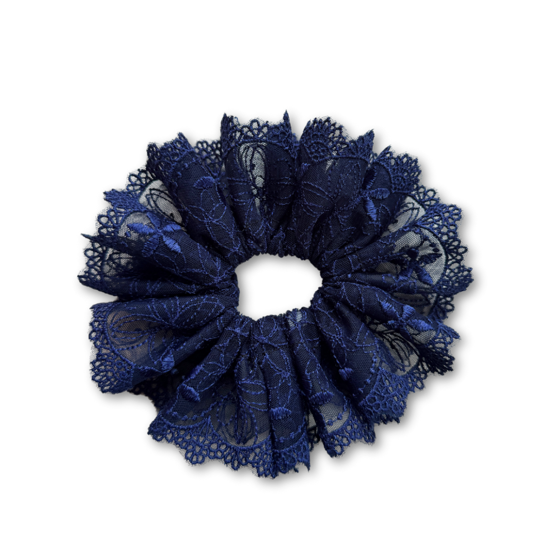 NEW - Indigo Lace Scrunchie
