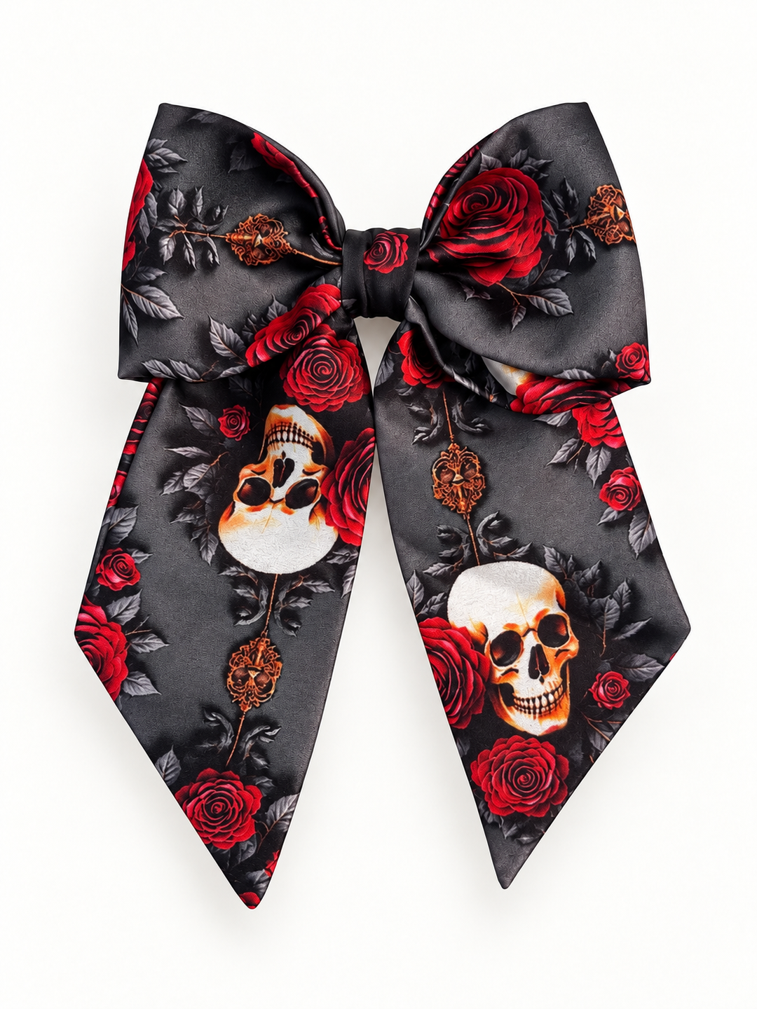 Gothic skulls short tail bow