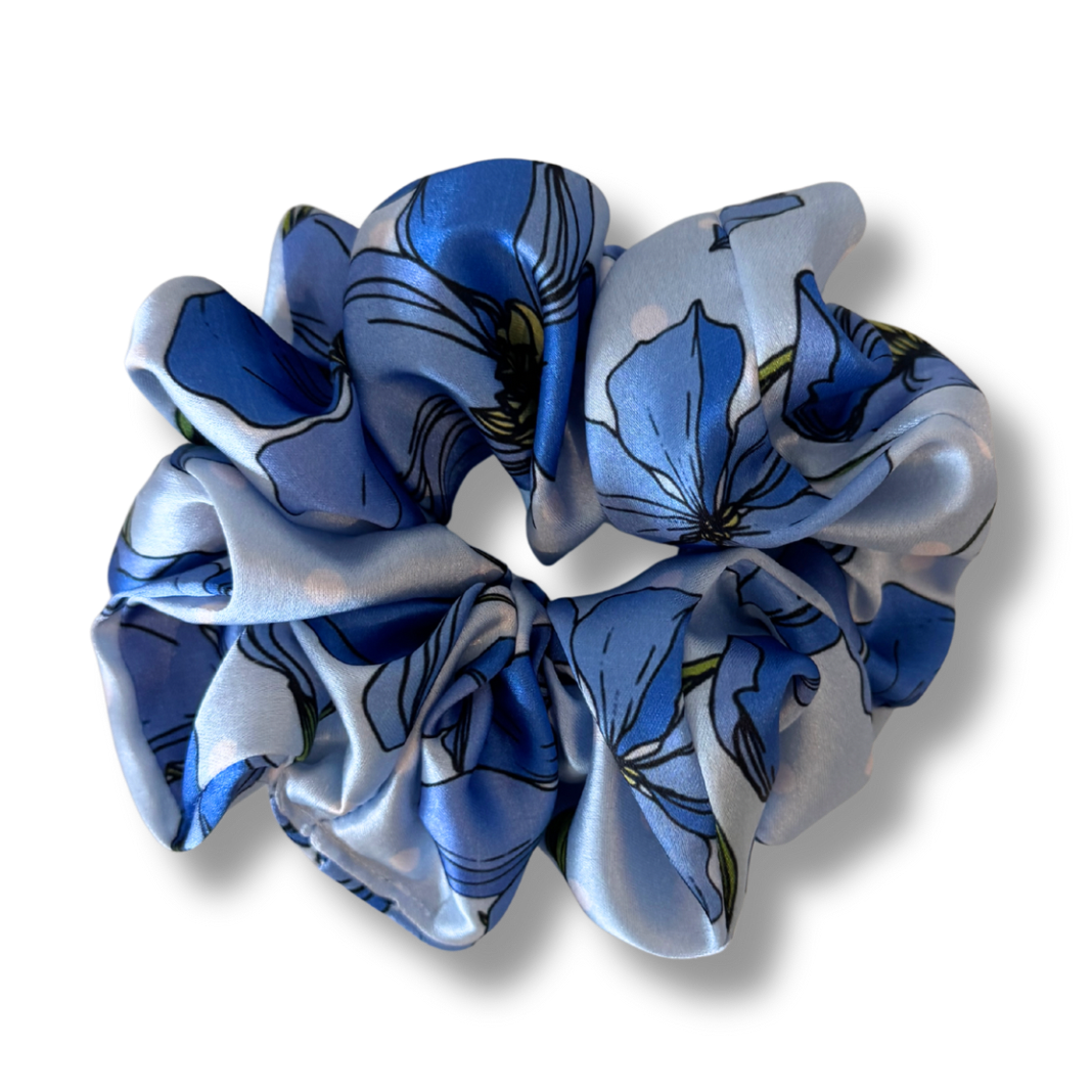 Into the blue scrunchie medium