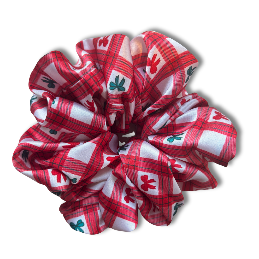 Checked Bows Scrunchie