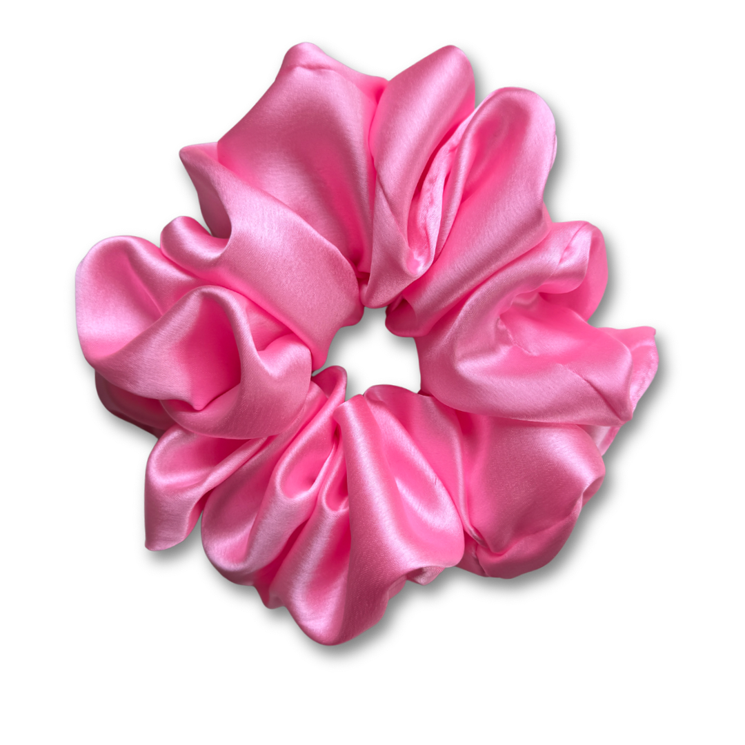 Bubblegum Pink Plain Scrunchie