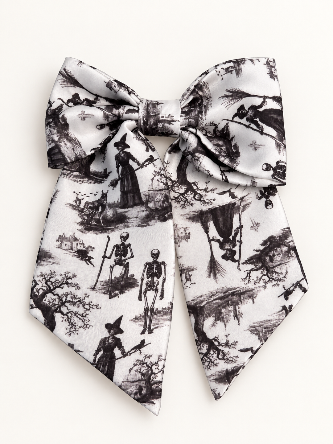Witchy toile short tail bow