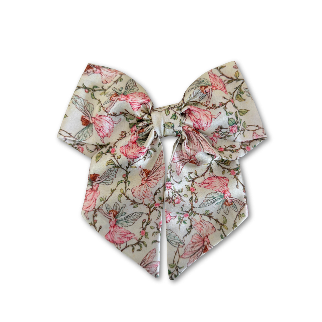 Woodland Fairies Short Tail Hair Bow