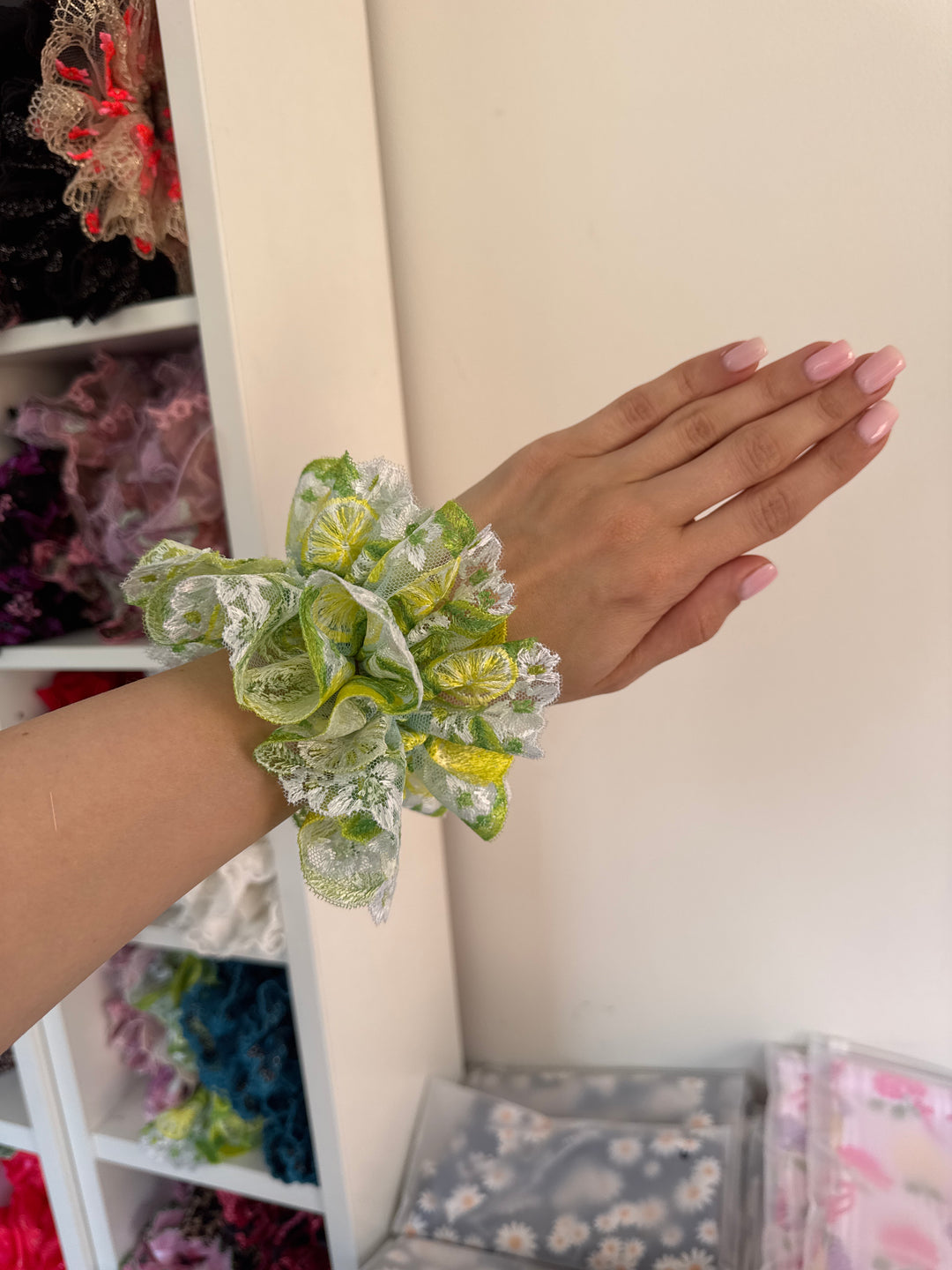 Limoncella Layer Lace Scrunchie
