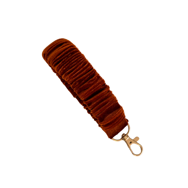 Rust velvet scrunchlet