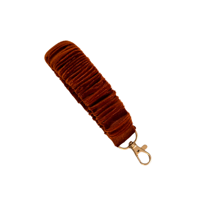 Rust velvet scrunchlet