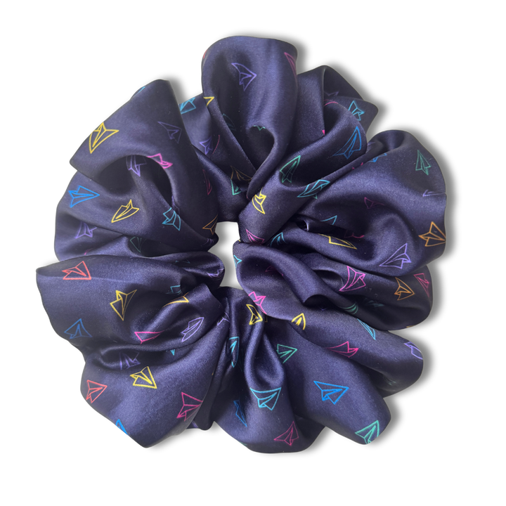 Paper Airplane Scrunchie