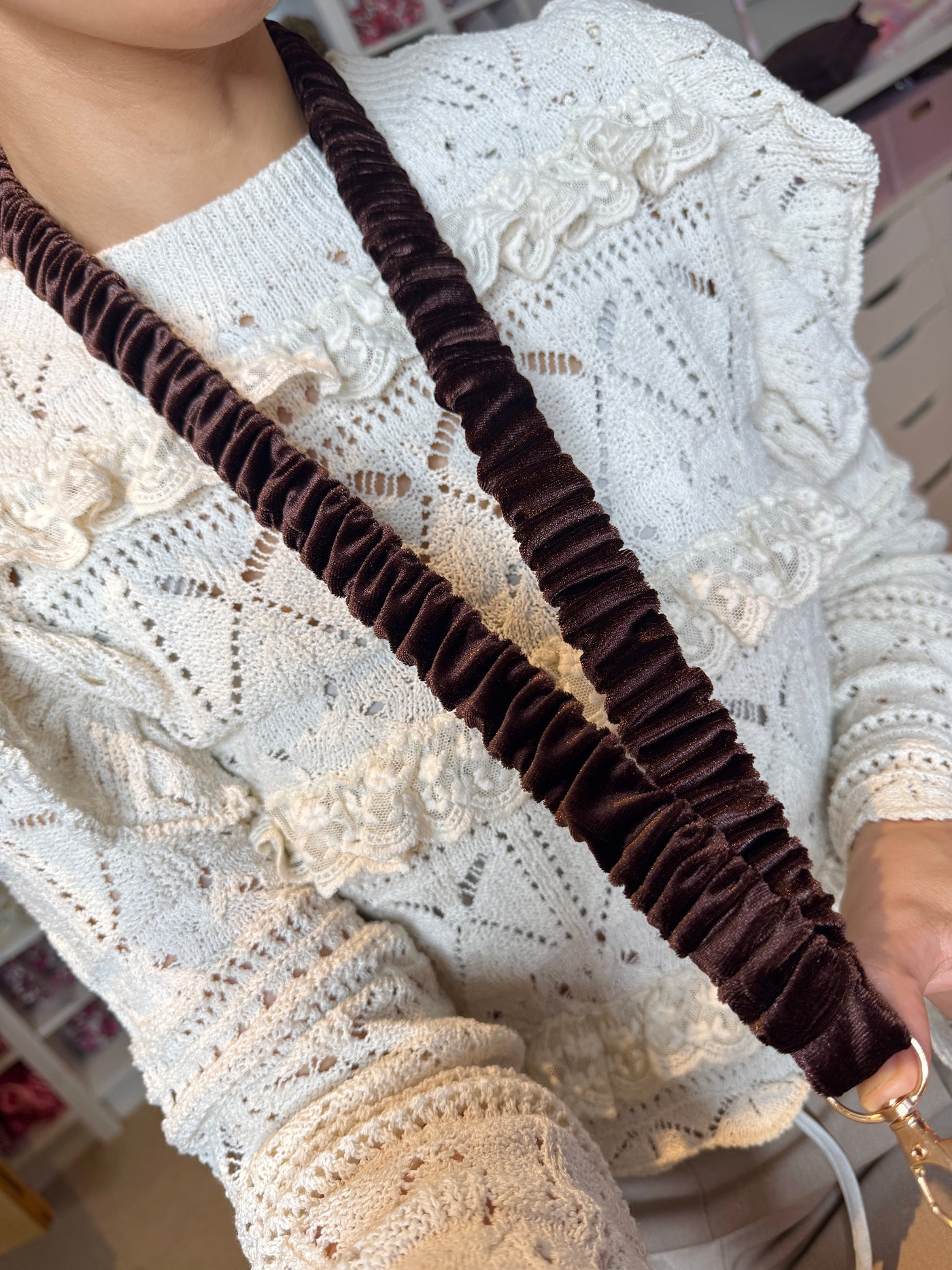 VELVET Scrunchie Lanyard (made to order)