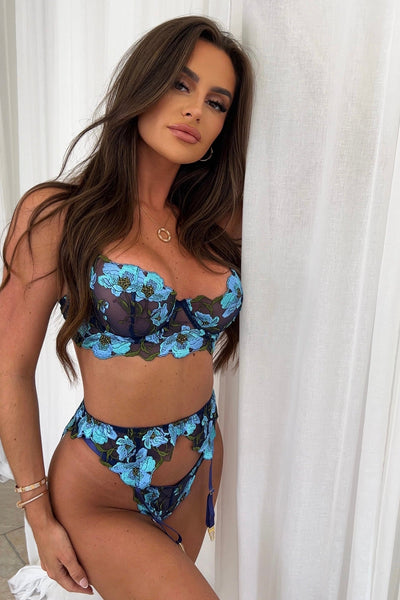 OCÉANE Bra, thong and belt set