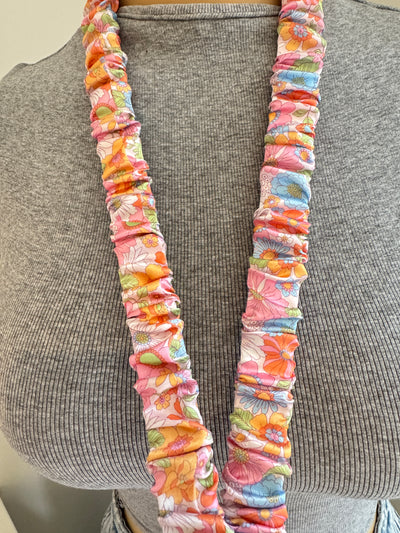 Funky Flowers Scrunchie Lanyard