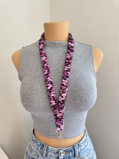 Purple Passion Scrunchie Lanyard