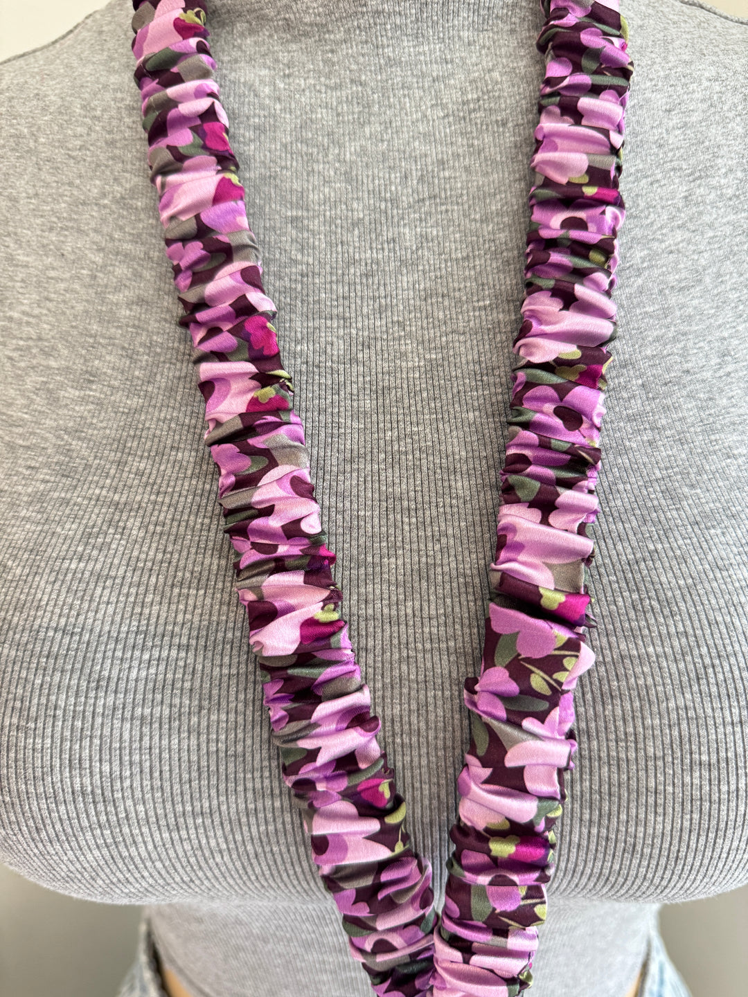 Purple Passion Scrunchie Lanyard