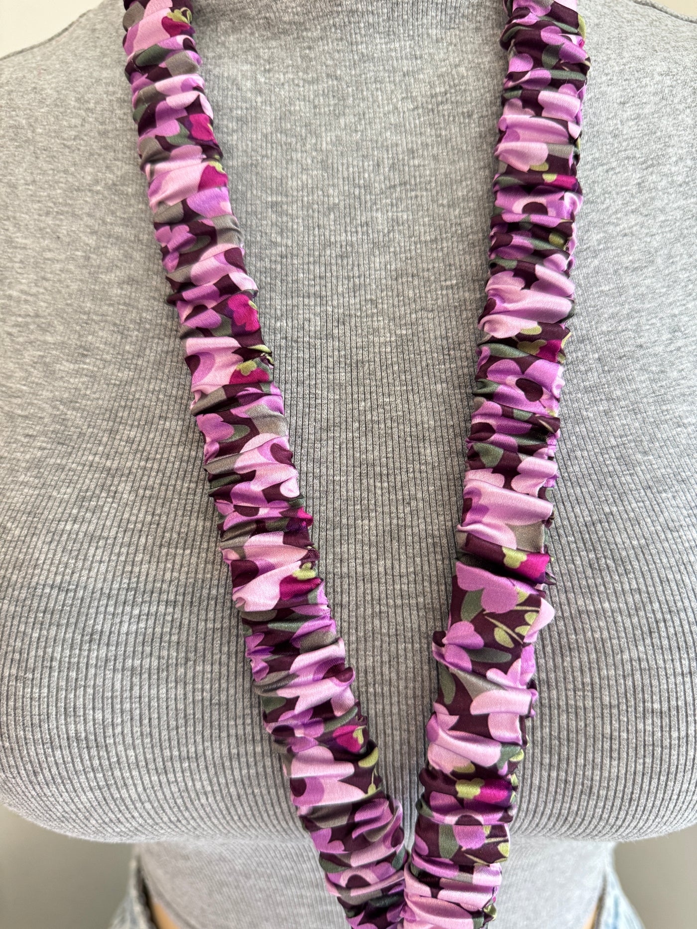 Purple Passion Scrunchie Lanyard
