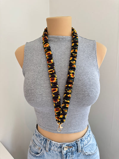 Sunflower Scrunchie Lanyard