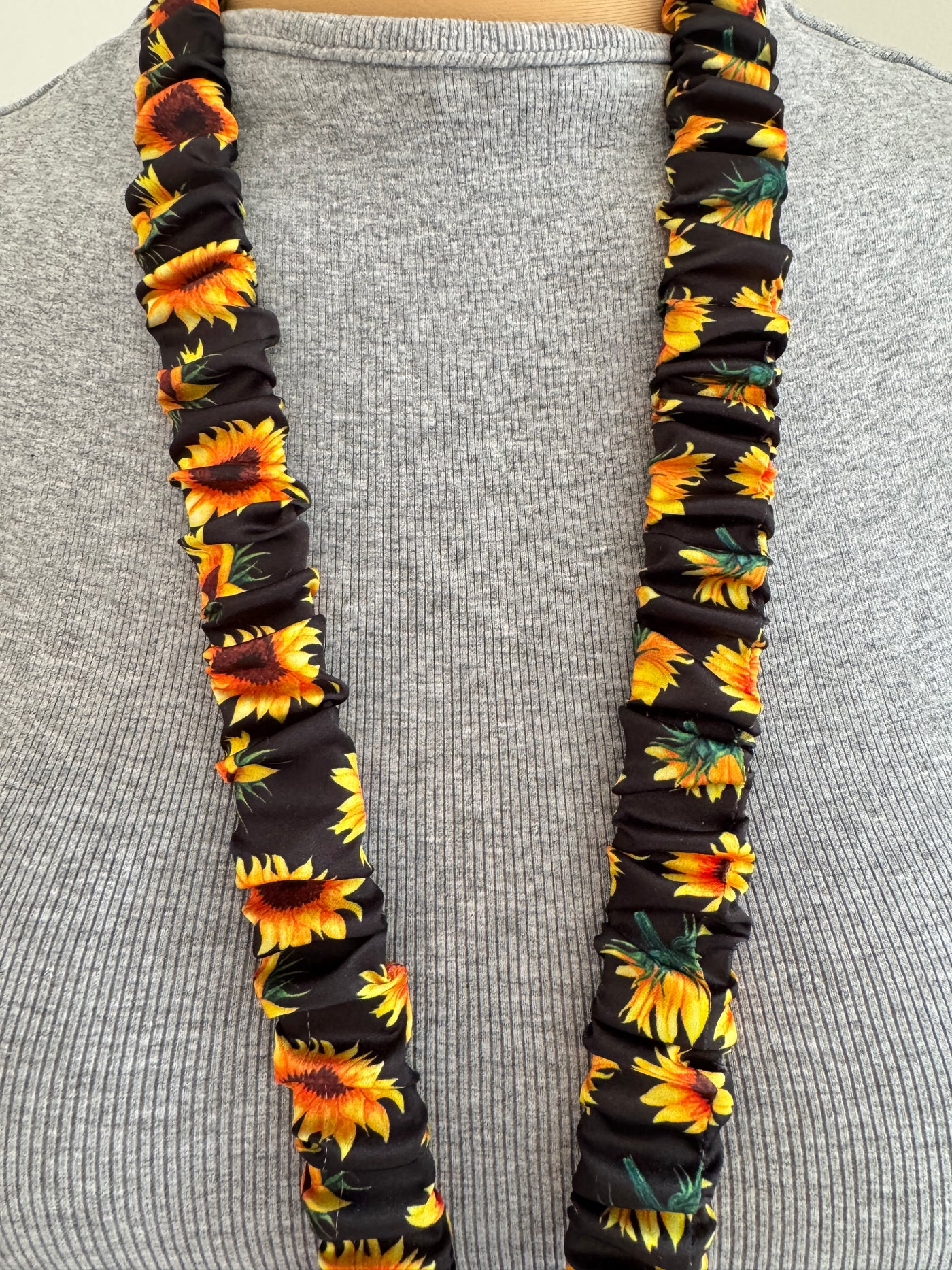Sunflower Scrunchie Lanyard