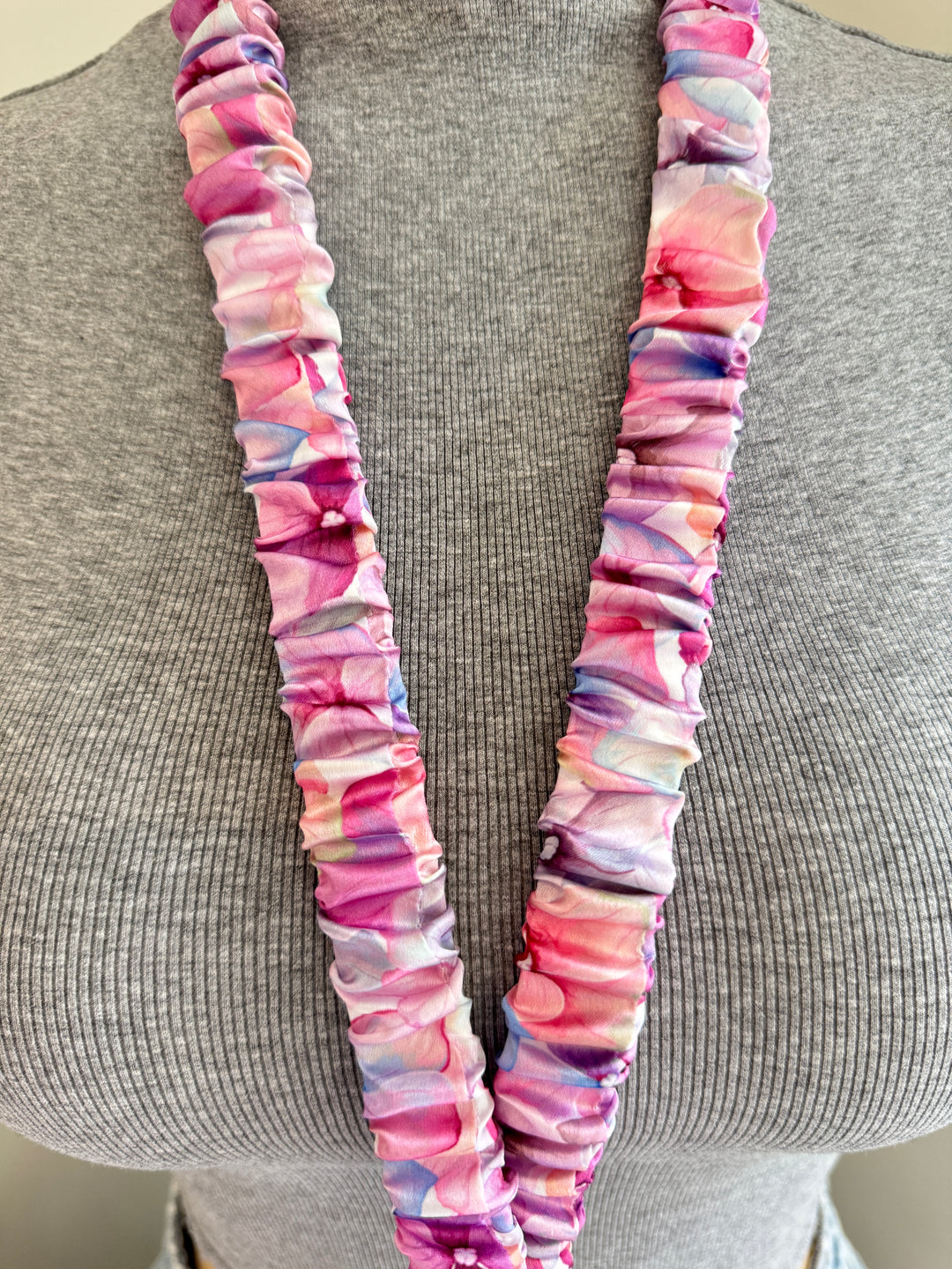 Watercolour Bloom Scrunchie Lanyard