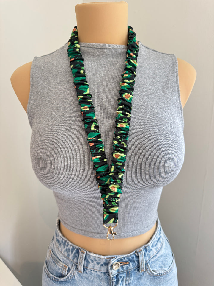Avocado Scrunchie Lanyard