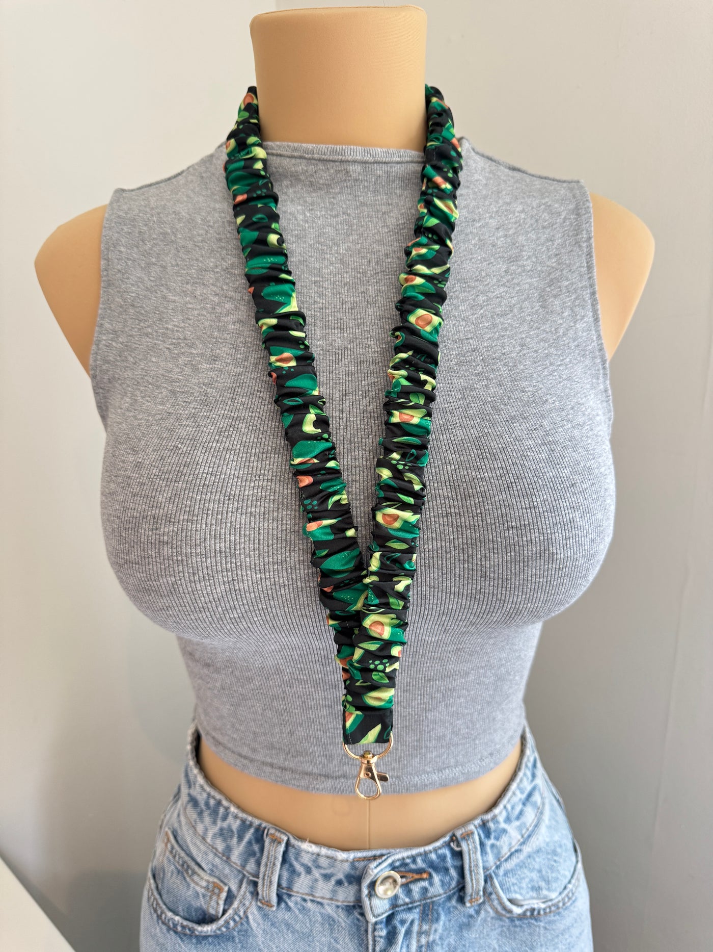 Avocado Scrunchie Lanyard