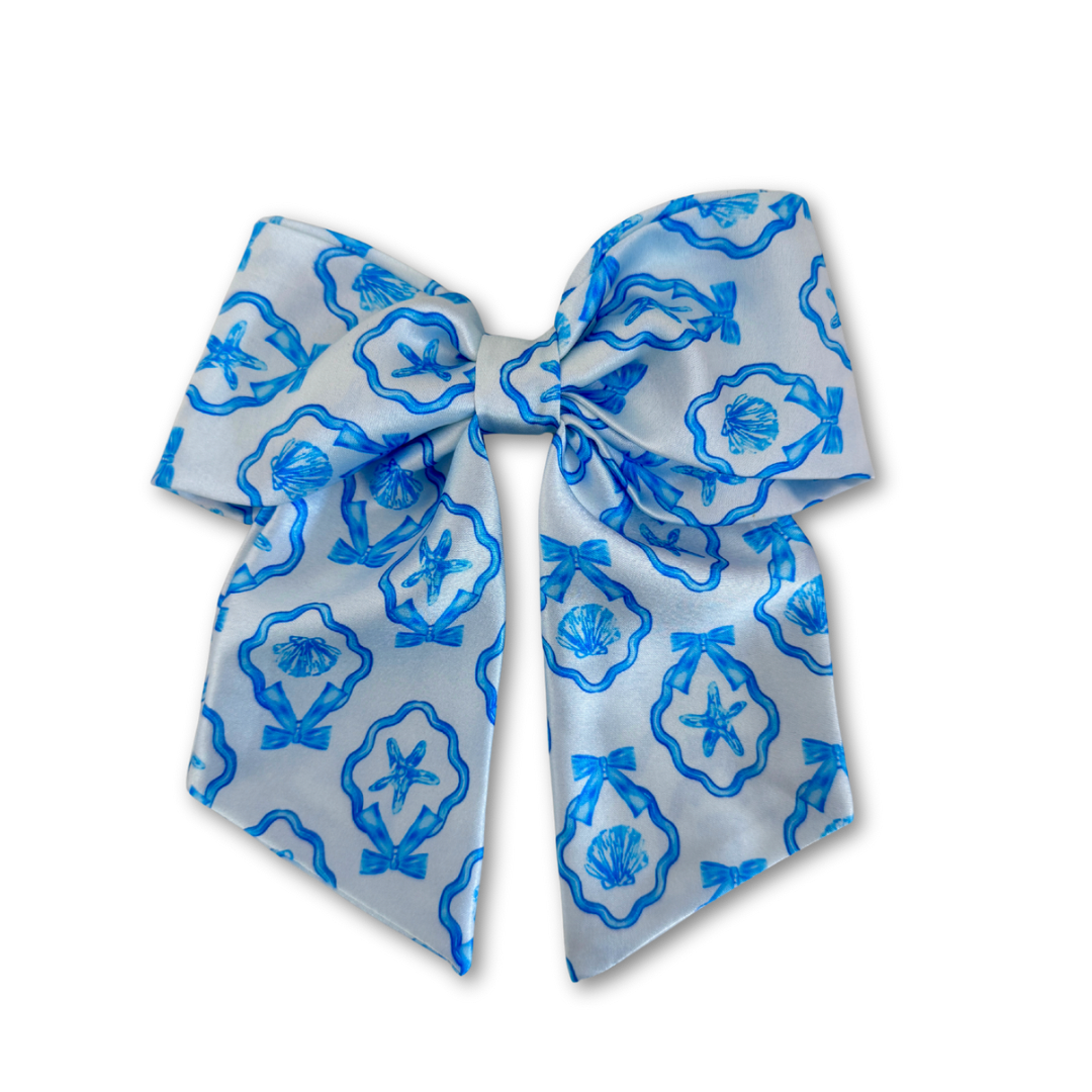 Seashells Short Tail Hair Bow