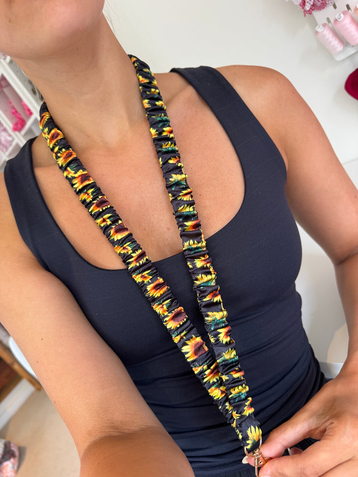 Sunflower Scrunchie Lanyard