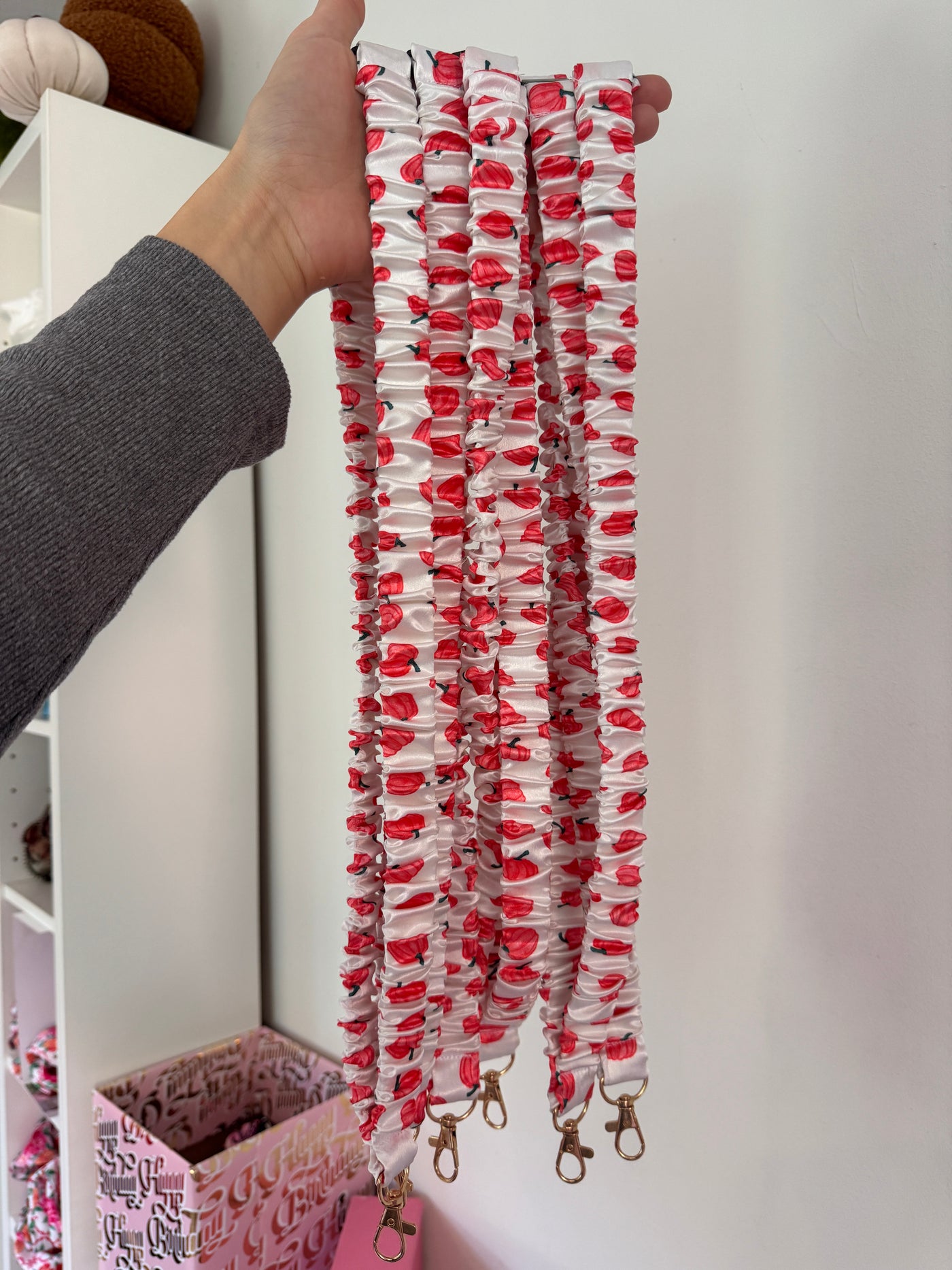 NEW - Pumpkin Patch Scrunchie Lanyard