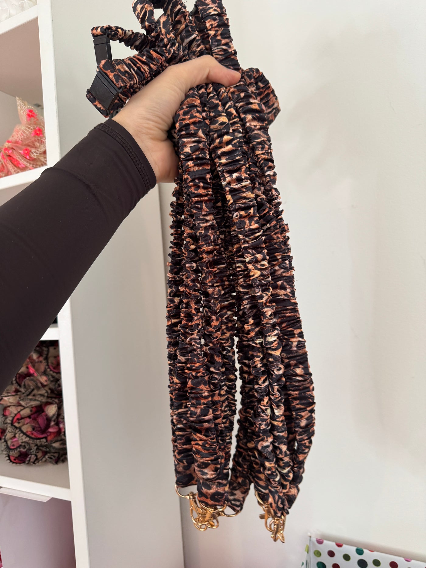 NEW - Leopard Scrunchie Lanyard