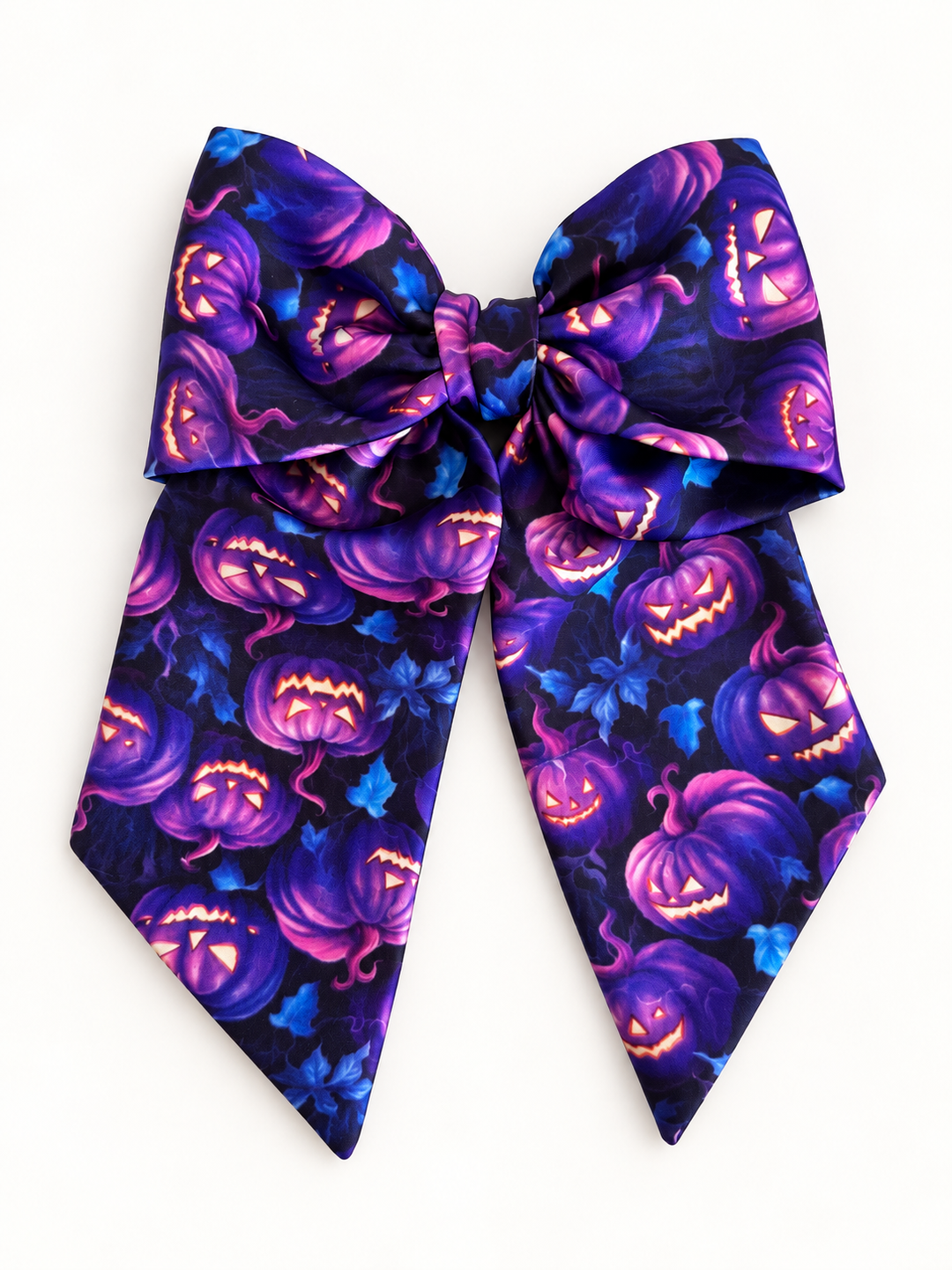 Purple pumpkins short tail bow