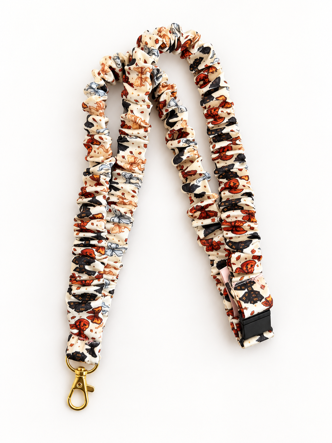 Spooky bows lanyard