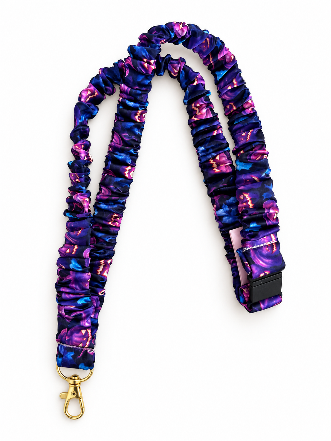 Purple pumpkins lanyard