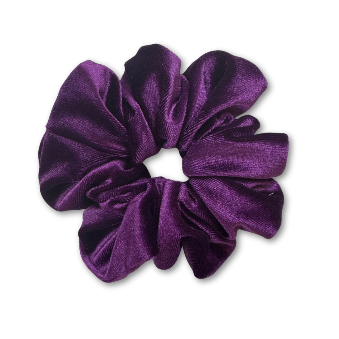 NEW - Aubergine Velvet Scrunchie