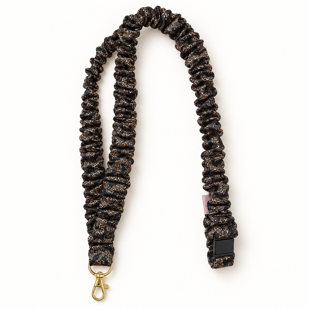 Leopard Bats Scrunchie Lanyard