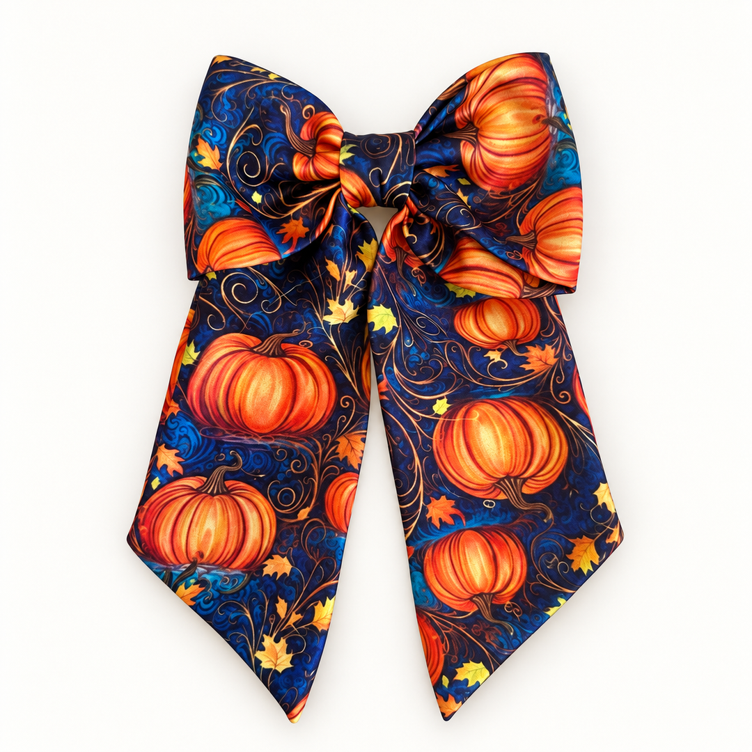 Twilight Pumpkin short tail bow