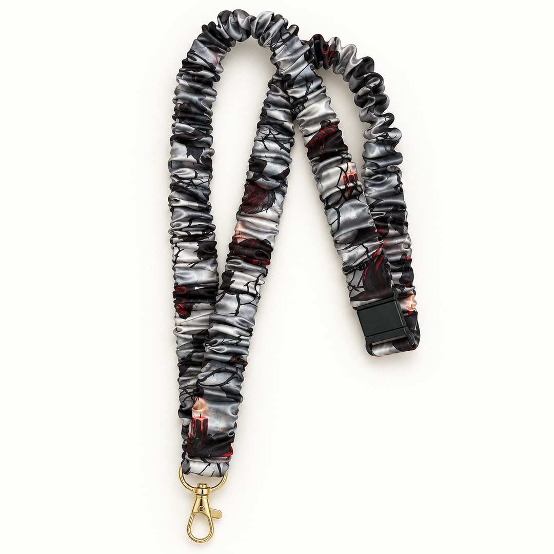 Creepy candles lanyard