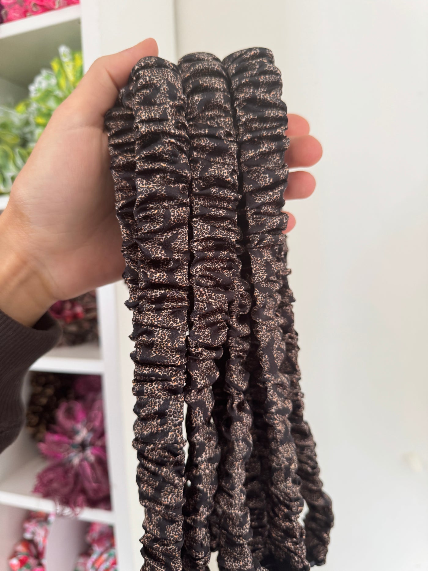 NEW - Leopard Bats Scrunchie Lanyard
