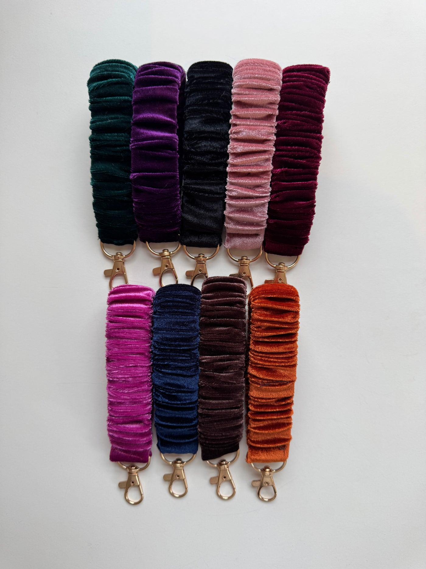 Aubergine velvet scrunchlet