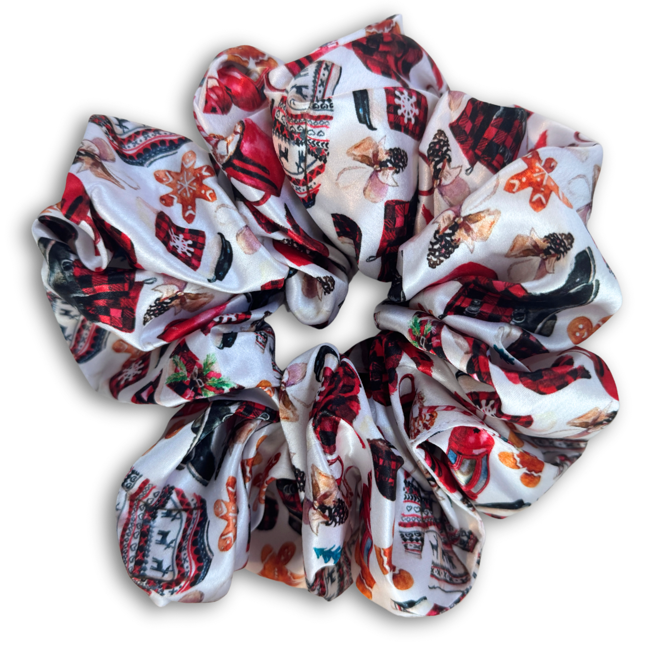 Christmas vintage scrunchie XXL