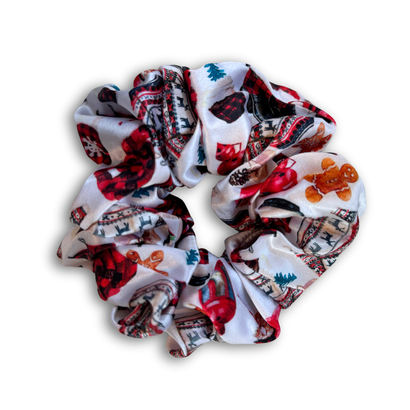 Christmas vintage scrunchie medium