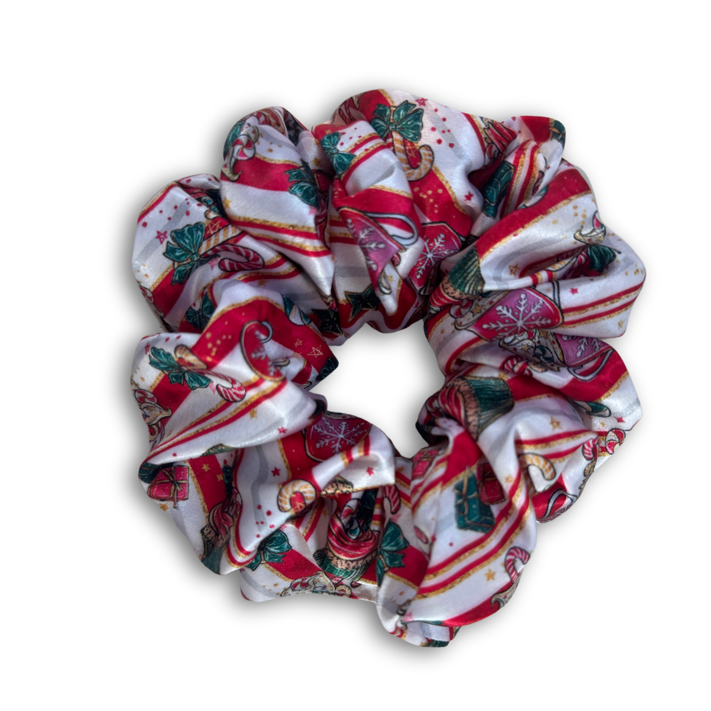Christmas gift wrap scrunchie medium