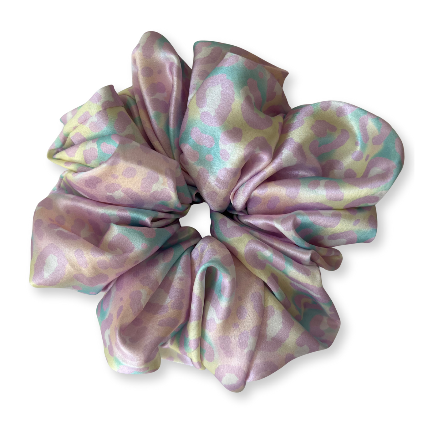 Pastel Leopard Scrunchie