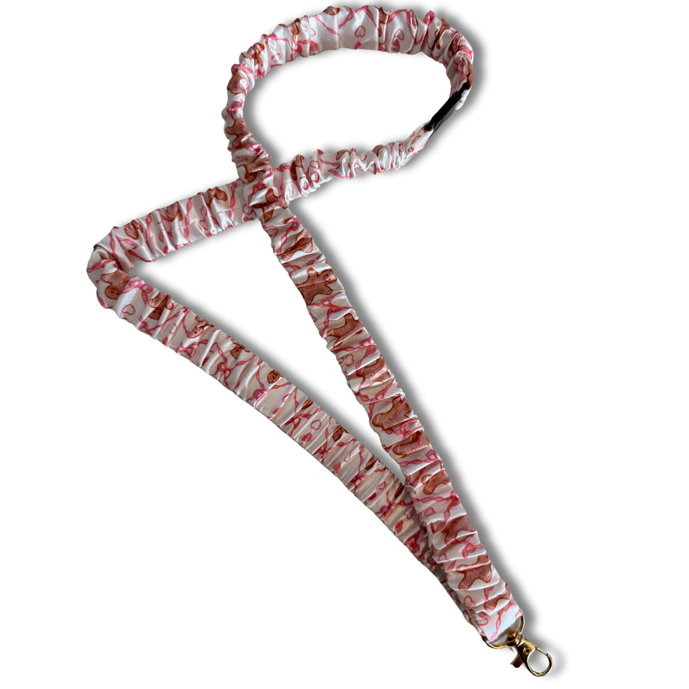 NEW - Gingerbread Men Scrunchie Lanyard