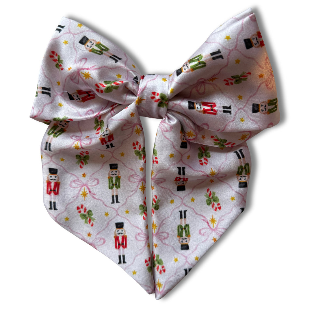 Nutcrackers Short Tail Hair Bow