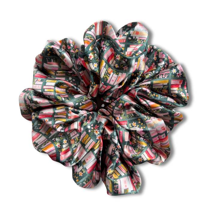 Bookish floral Scrunchie
