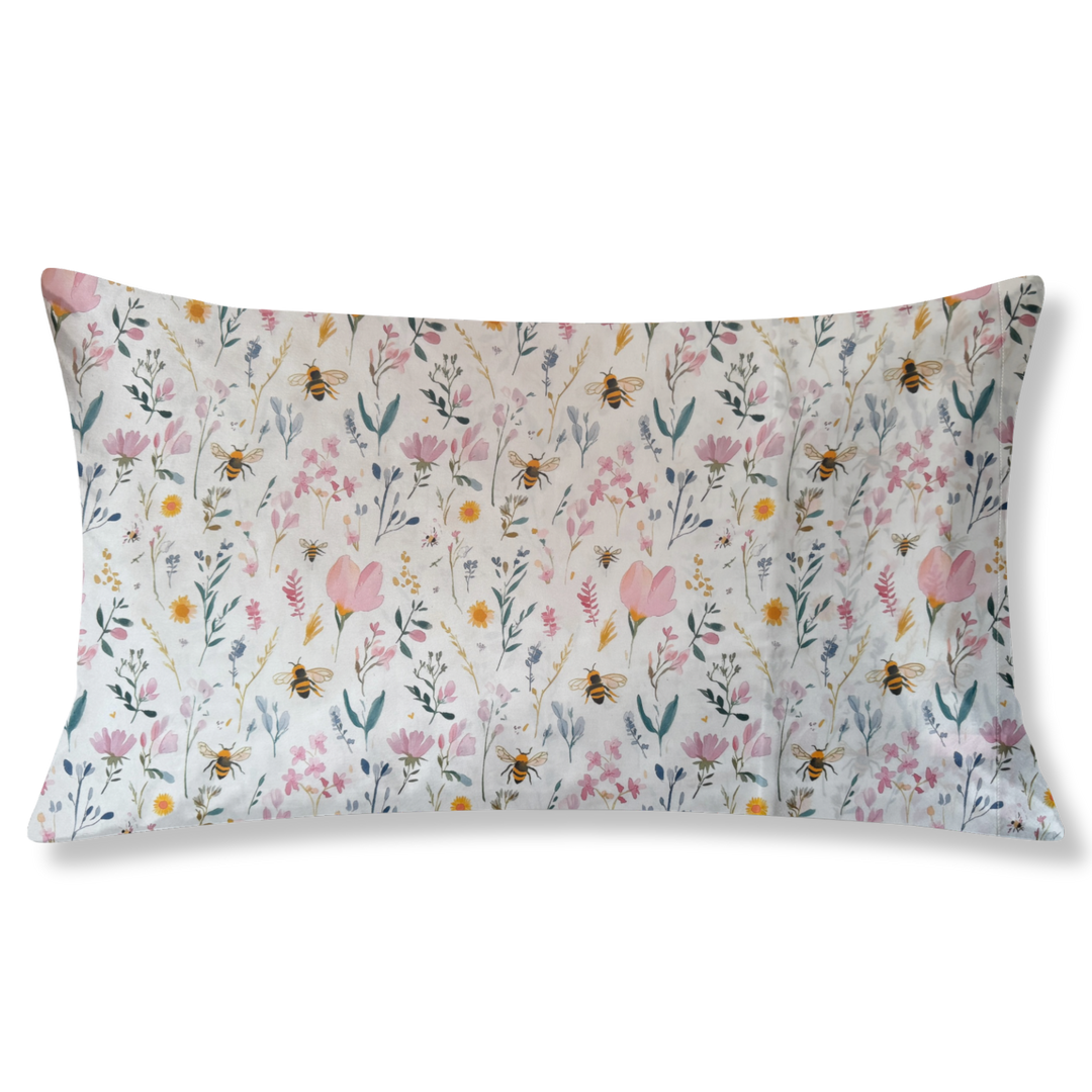 Summer Meadow Satin Pillowcase